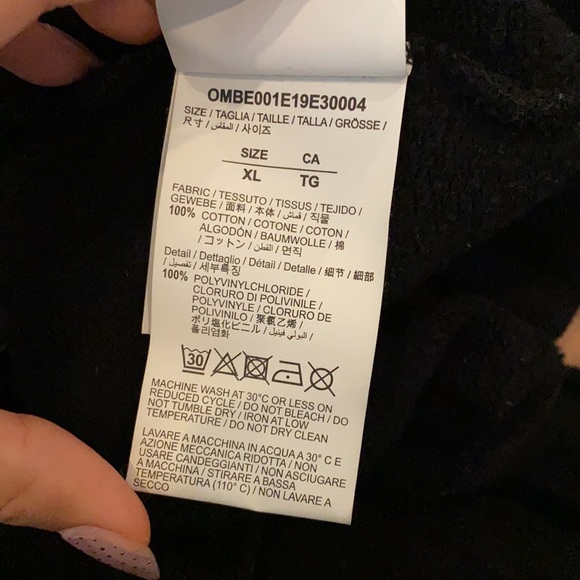 ✨HP✨ OFF-WHITE Industrial Black Zip Hoodie FW2020 - Picture 12 of 13